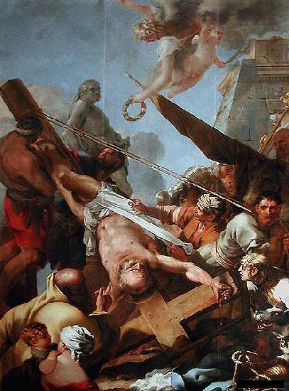 Sebastien Bourdon Le crucifiement de Saint Pierre oil painting image